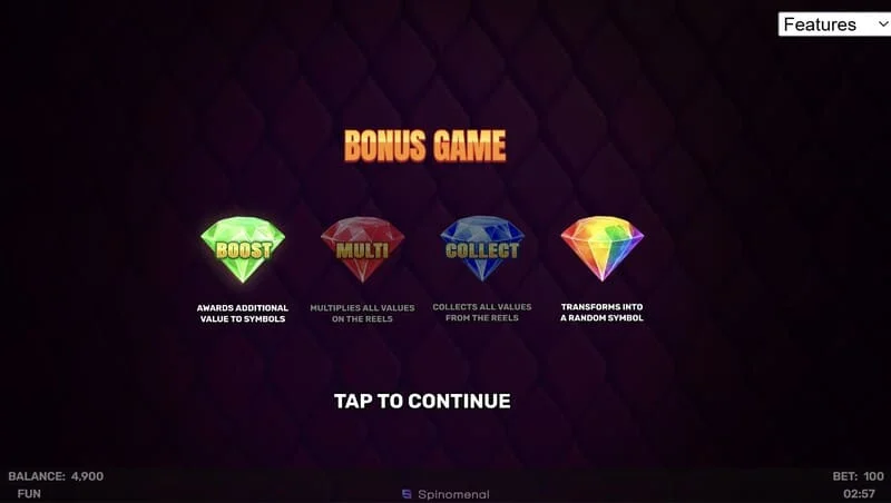 3 Sparking Crowns bonusspel
